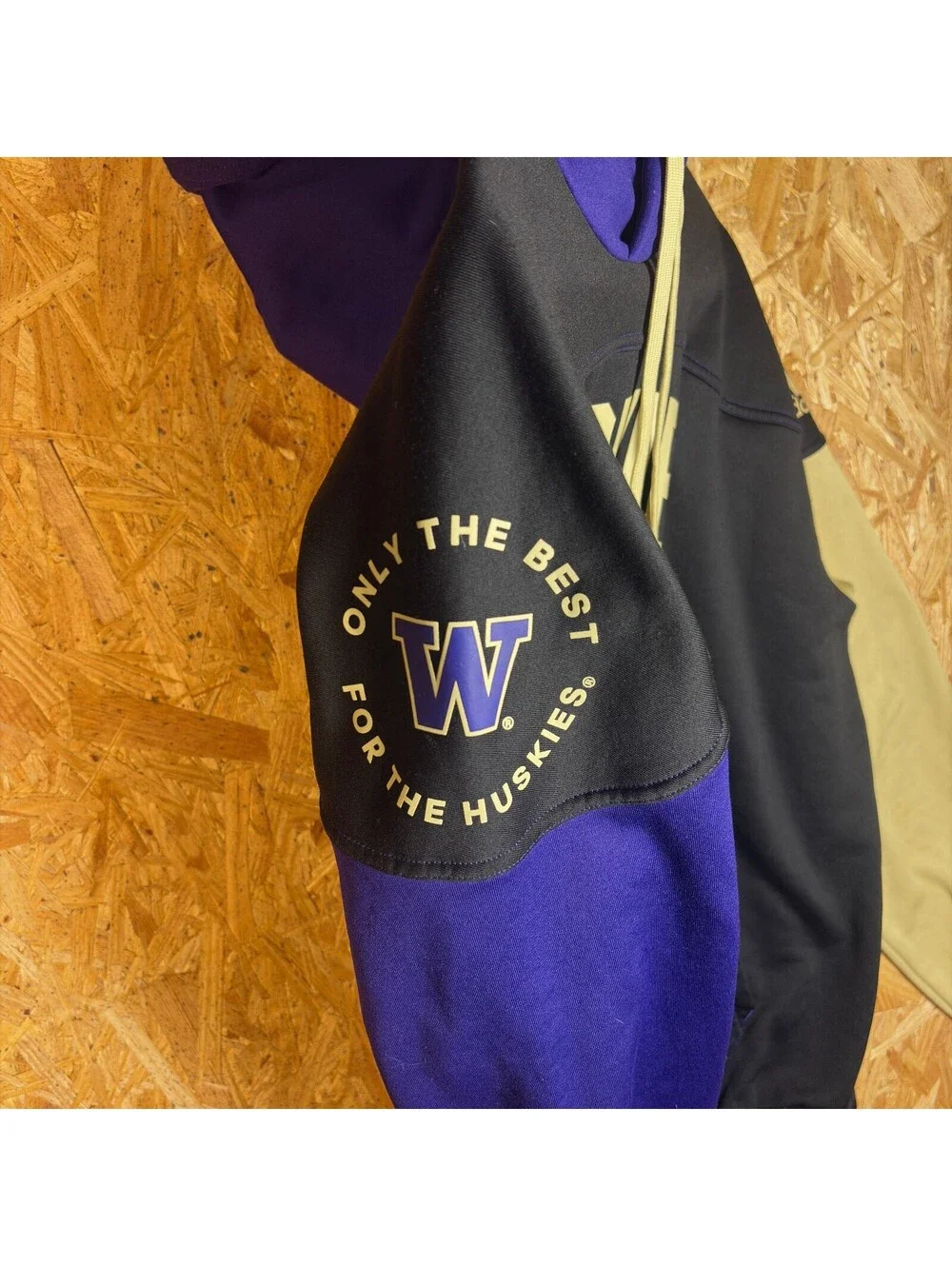 Adidas Washington Huskies Colorblock Hoodie